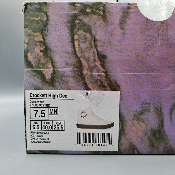 New Vans x Quasi Skateboards Gilbert Crockett High Decon Cream Canvas and Brown - Picture 10 of 11